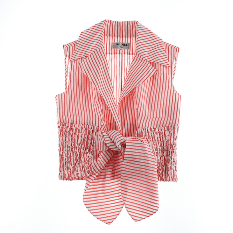 楽天市場】極美品 シャネル CHANEL ココボタン ストライプ