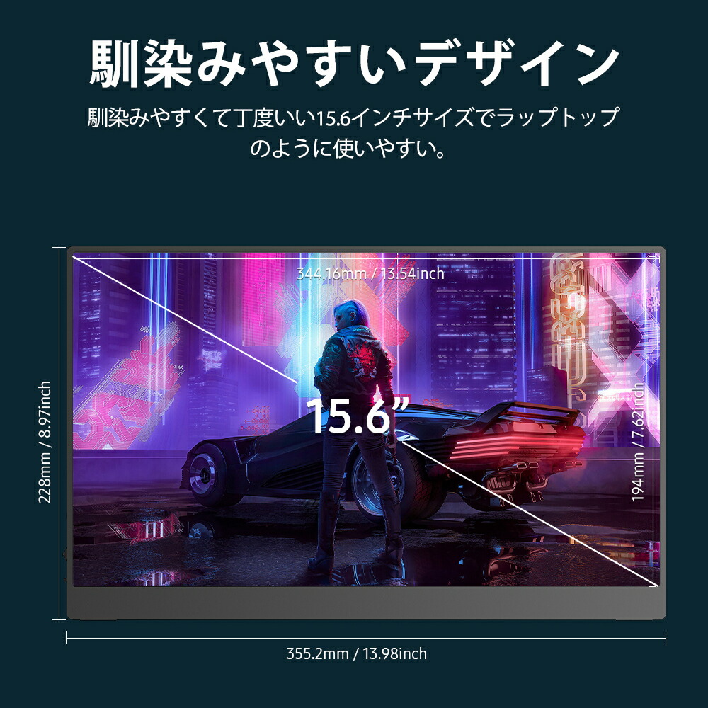 楽天市場】【タッチパネル】モバイルモニター 15.6 タッチパネル 1080P