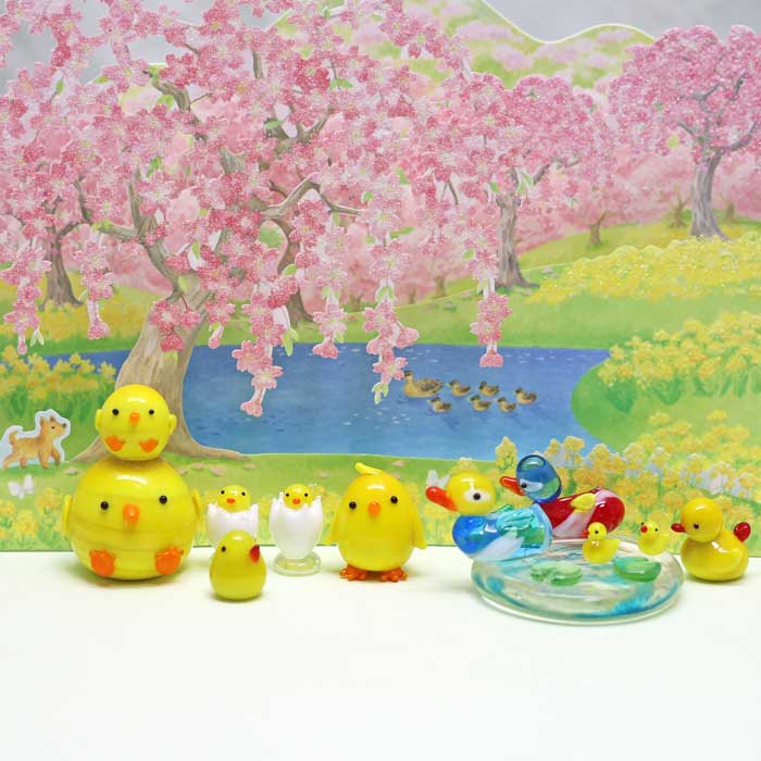 楽天市場】ガラス細工 ピヨピヨちゃん ひよこ ヒヨコ 鳥 卵 たまご