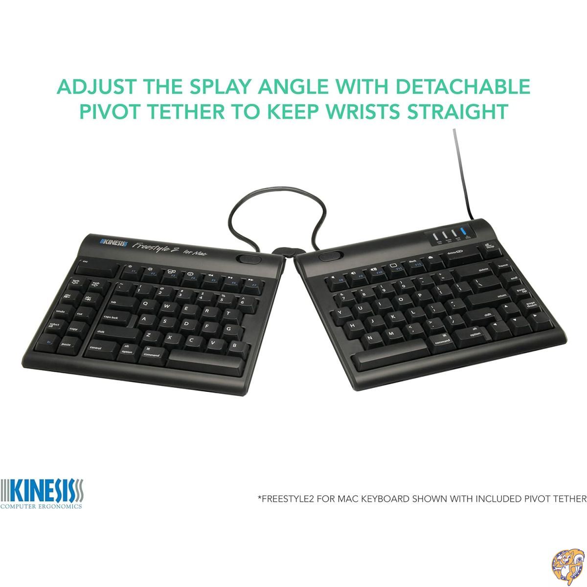 楽天市場】Kinesis Freestyle2 Keyboard [KB800HMB-us-20] 【キネシス