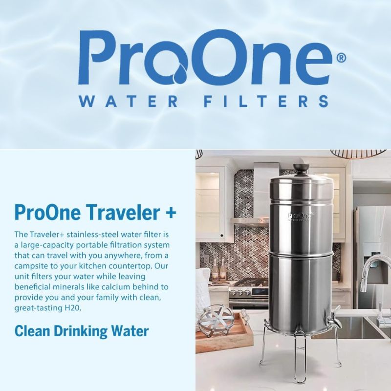 楽天市場】ProOne Traveler+ ステンレス製 浄水器 グラビティ