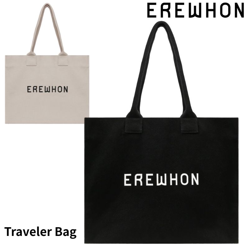 エレワン　エコバッグ　黒 EREWHON エレウォン トートバッグ 断熱 耐水性 エコバッグ ブラック L