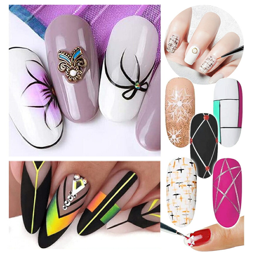 楽天市場】【当店限定！全品ポイント3倍】 ネイル用 極細 筆 長短