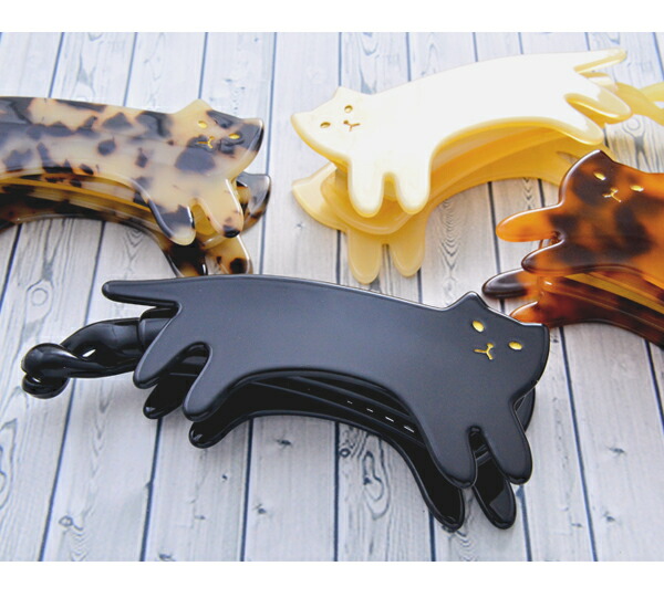 楽天市場】全品対象クーポン配布中！ バナナクリップ ねこ ネコ 猫