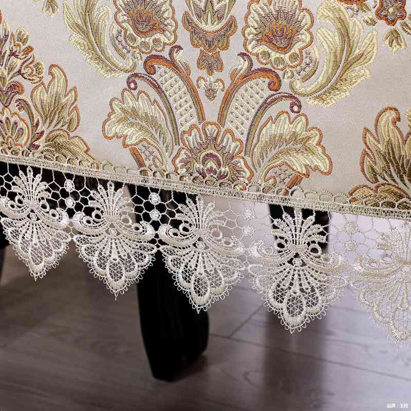 楽天市場】テーブルクロス 欧風レース縁取り 刺繍 花柄 華やか 豪華