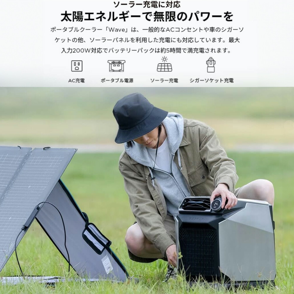 楽天市場】専用バッテリーパック ポータブルエアコン EcoFlow WAVE