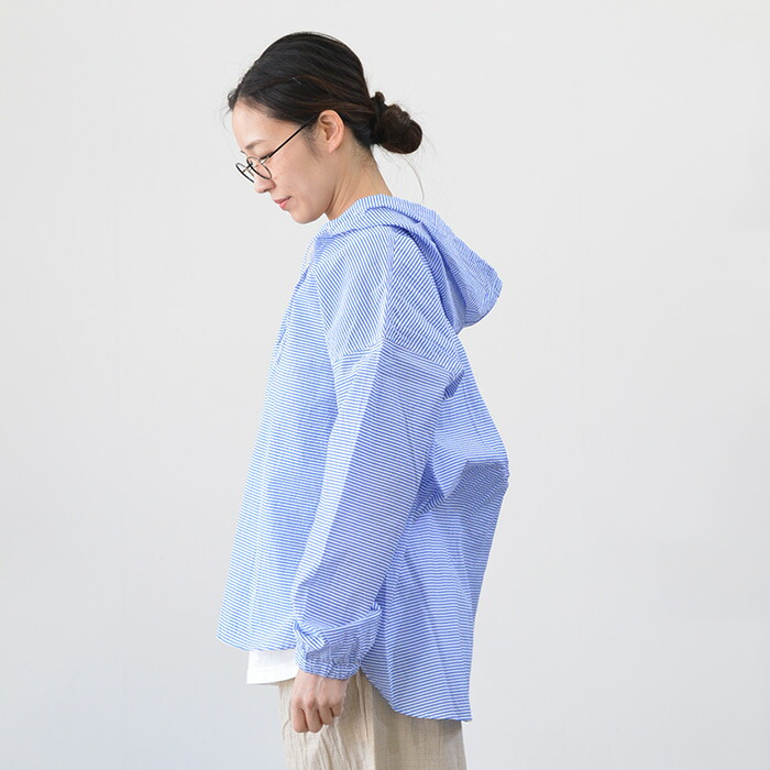 楽天市場】prit プリット エアリーコットン フードプルオーバーシャツ