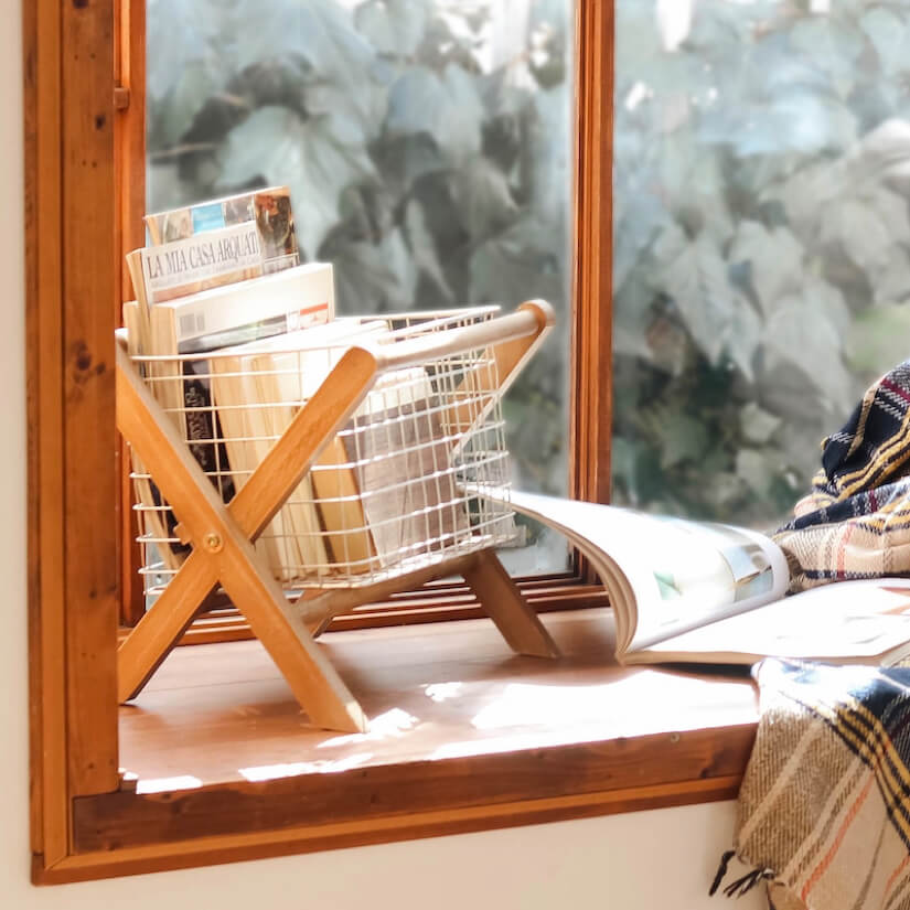 楽天市場】ダルトン DULTON マガジンラック ウッドフレーム