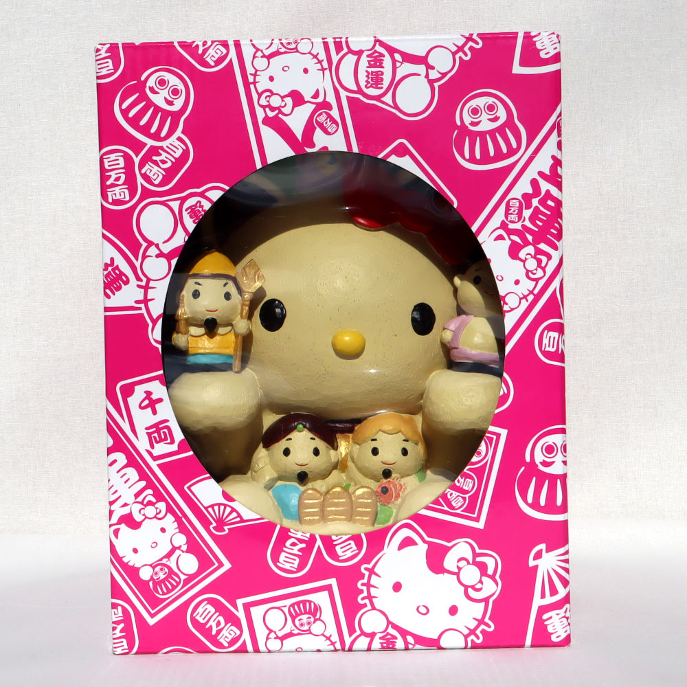 楽天市場】あすなろ舎 ハローキティ 開運 貯金箱 七福神 20588
