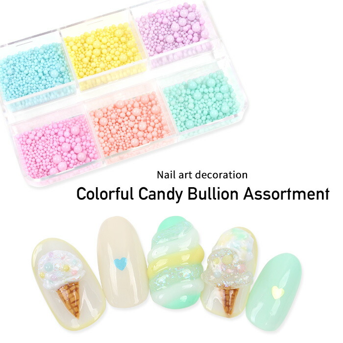 楽天市場】カラフルキャンディブリオンアソート ネイル ネイルパーツ