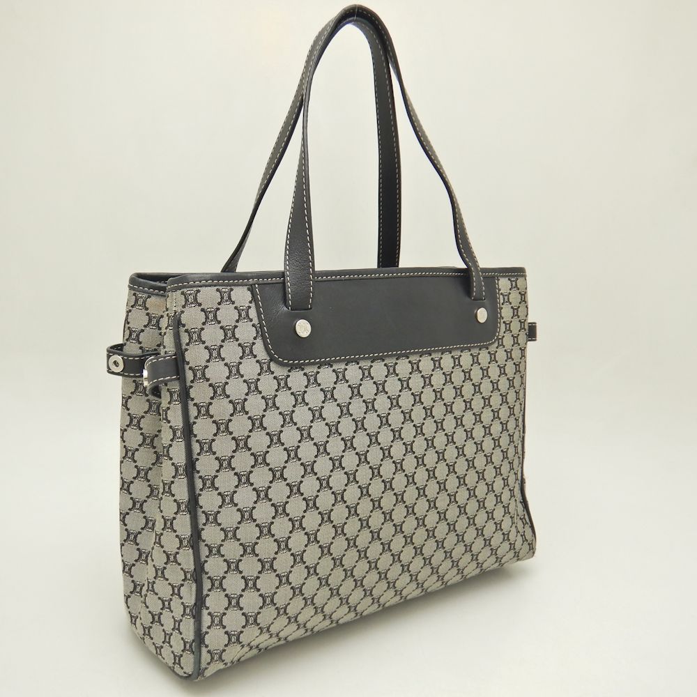 楽天市場】CELINE セリーヌ トートバッグ マカダム キャンバスxレザー