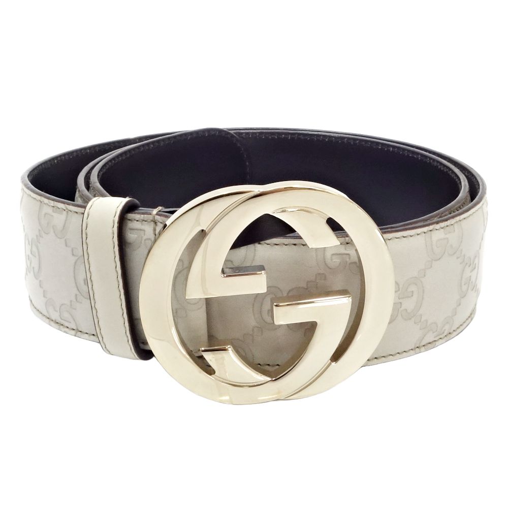 楽天市場】GUCCI グッチ ベルト 114876 グッチシマ インターロッキング