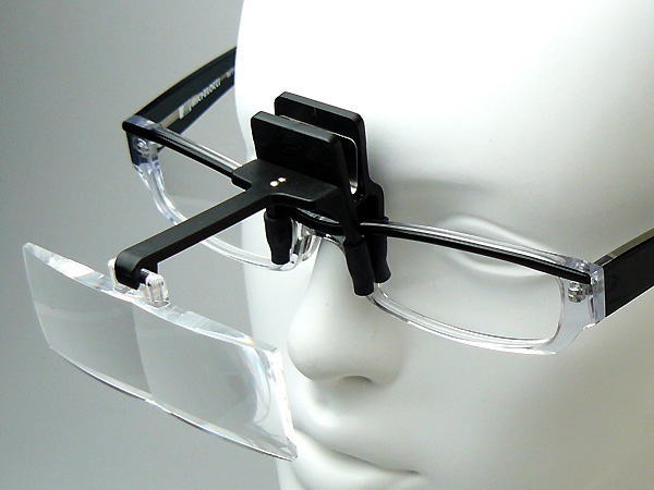 楽天市場】[2.5倍]眼鏡につけるクリップルーペ メガネルーペ 日本製