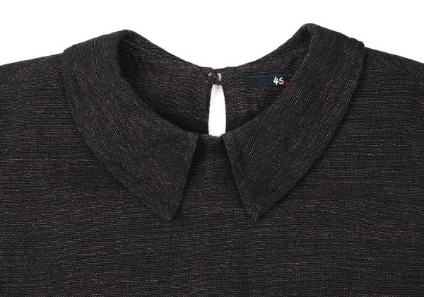 楽天市場】【中古】 45rpm 45R コットン裾ワンポイント刺繍ブラウス 紺