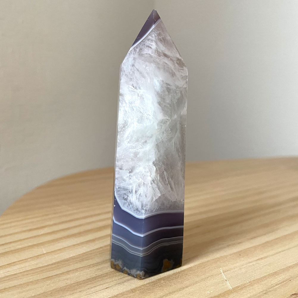 楽天市場】瑪瑙 メノウ アゲート 結晶 ポイント ザクザク 虹入り