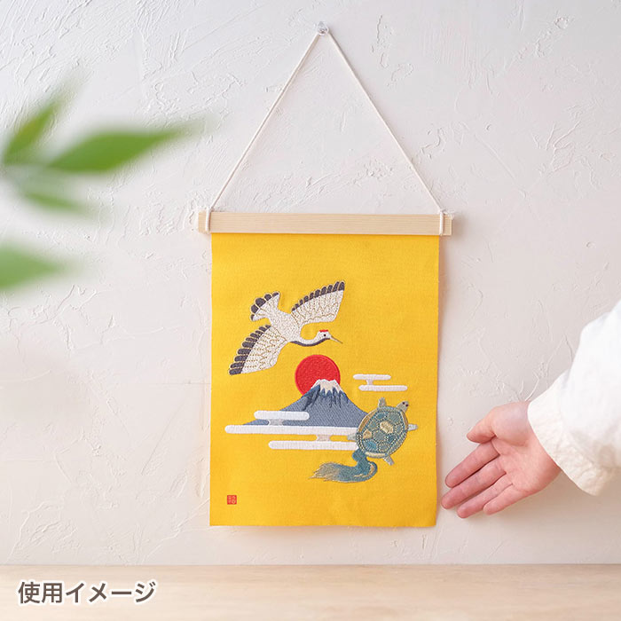 楽天市場】タペストリー 正月飾り おしゃれ NY刺繍ミニタペストリー 鶴