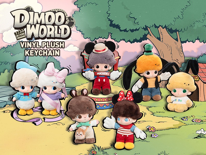 楽天市場】DIMOO WORLD × DISNEY シリーズ ぬいぐるみキーチェーン