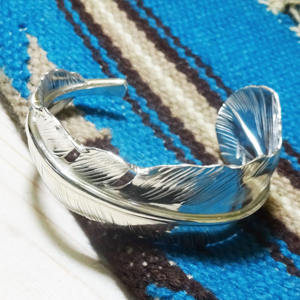 楽天市場】フェザー シルバーバングル【受注製作】女性 男性 イーグル