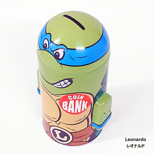楽天市場】ミュータント タートルズ 缶 貯金箱 ( ミケランジェロ