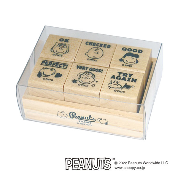 楽天市場】こどものかお スヌーピー 6Pスタンプセット ピーナッツ 評価