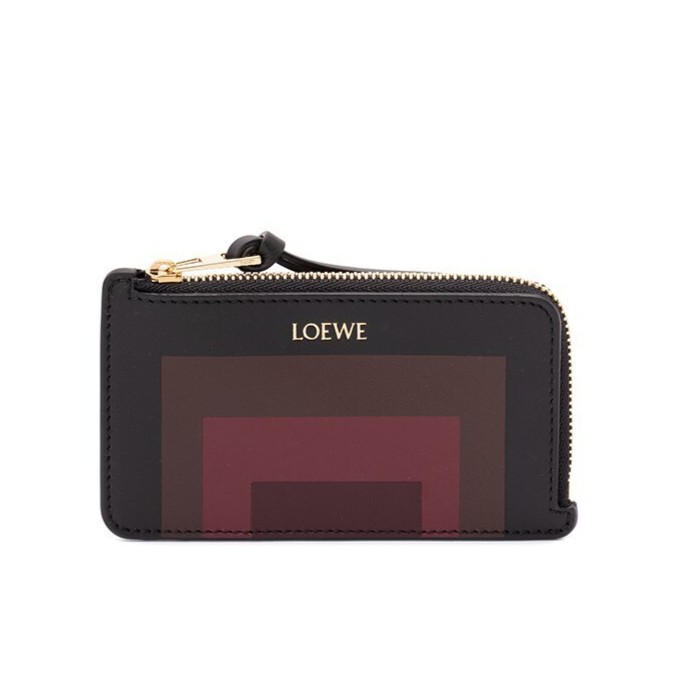 楽天市場】LOEWE COIN CARDHOLDER ZIP C643Z40XA7 1101 BLACK/BURGUNDY