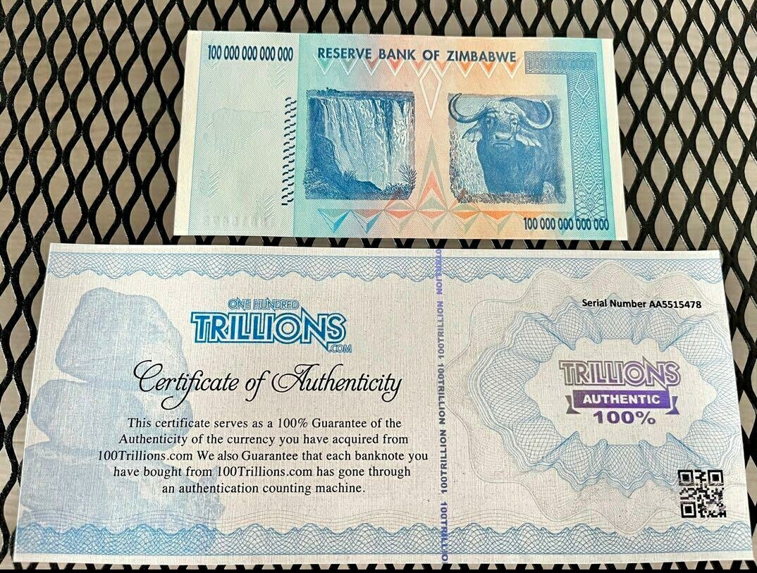 楽天市場】ジンバブエドル 100兆ドル ジンバブエ ドル 1枚 【おまけ