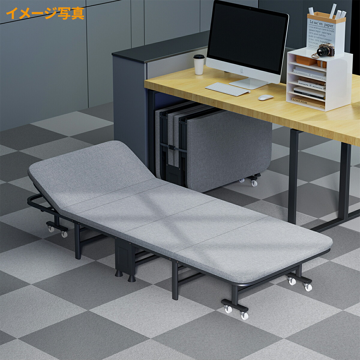 おりたたみベッド コンパクト 折りたたみ ベッド シングル 長180幅80高