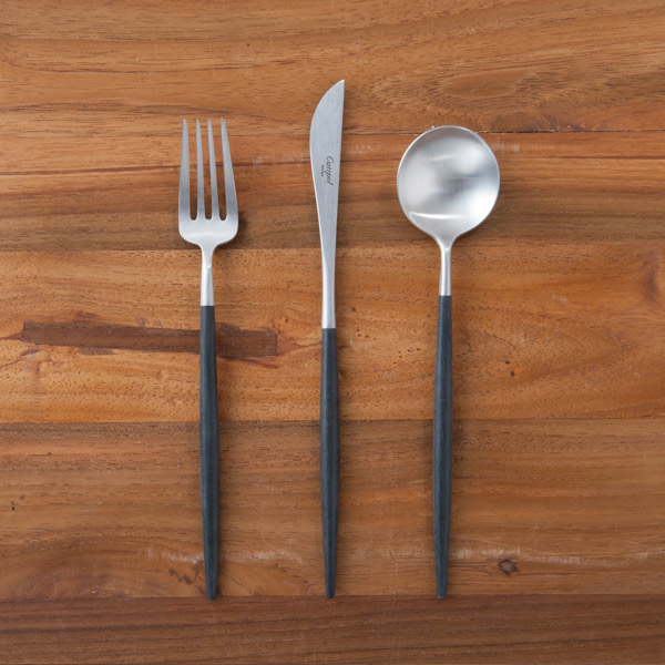 楽天市場】□クチポール ゴア・ブラック シルバー デザートセット 3PCS