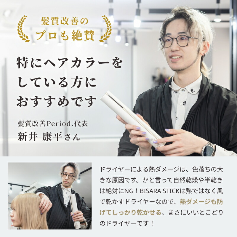 楽天市場】【BISARA公式】 ビサラ BISARA STICK スティックドライヤー