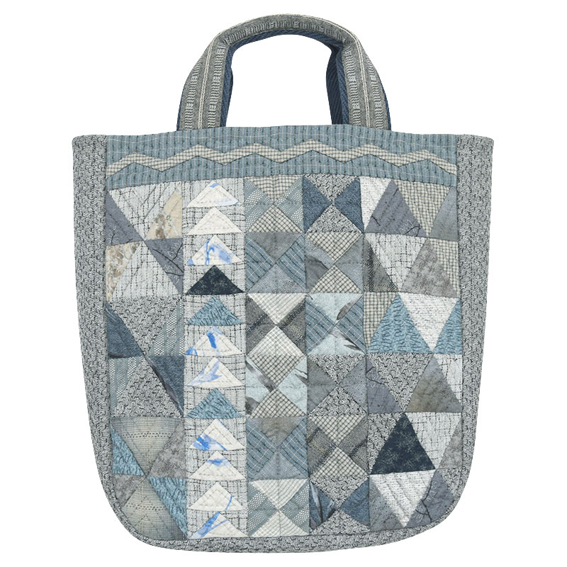 楽天市場】三角がいっぱいのマチつきバッグ | キット パッチワーク