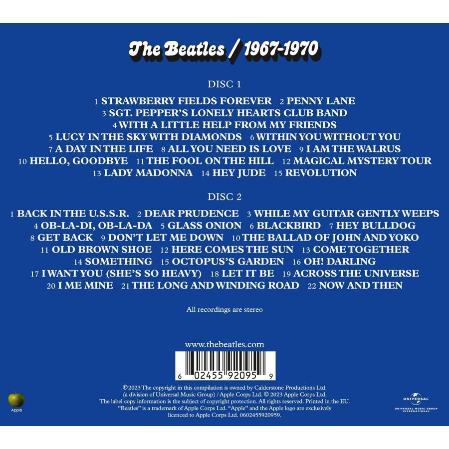 楽天市場】ビートルズ CD アルバム THE BEATLES 1967-1970 2023年