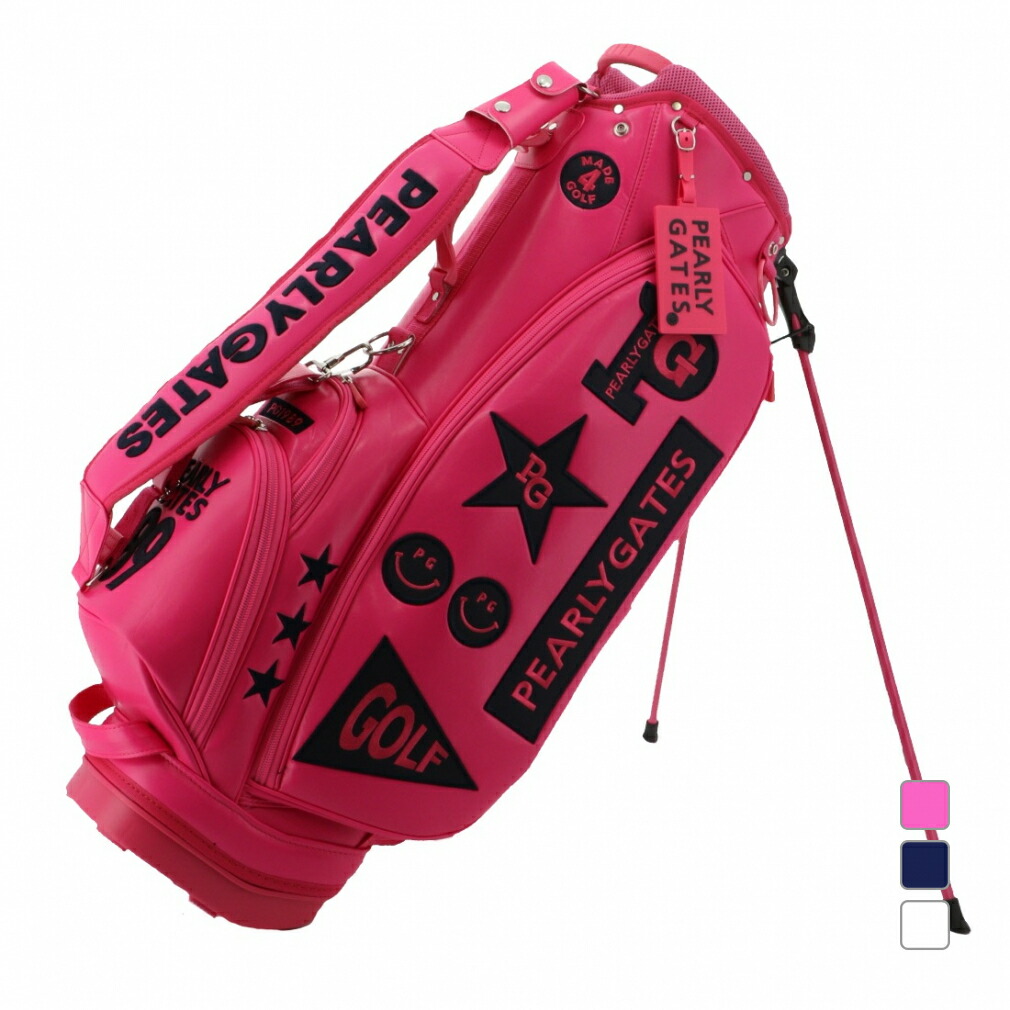 楽天市場】パーリーゲイツ 合皮スタンドキャディバッグ 9型 スタンド