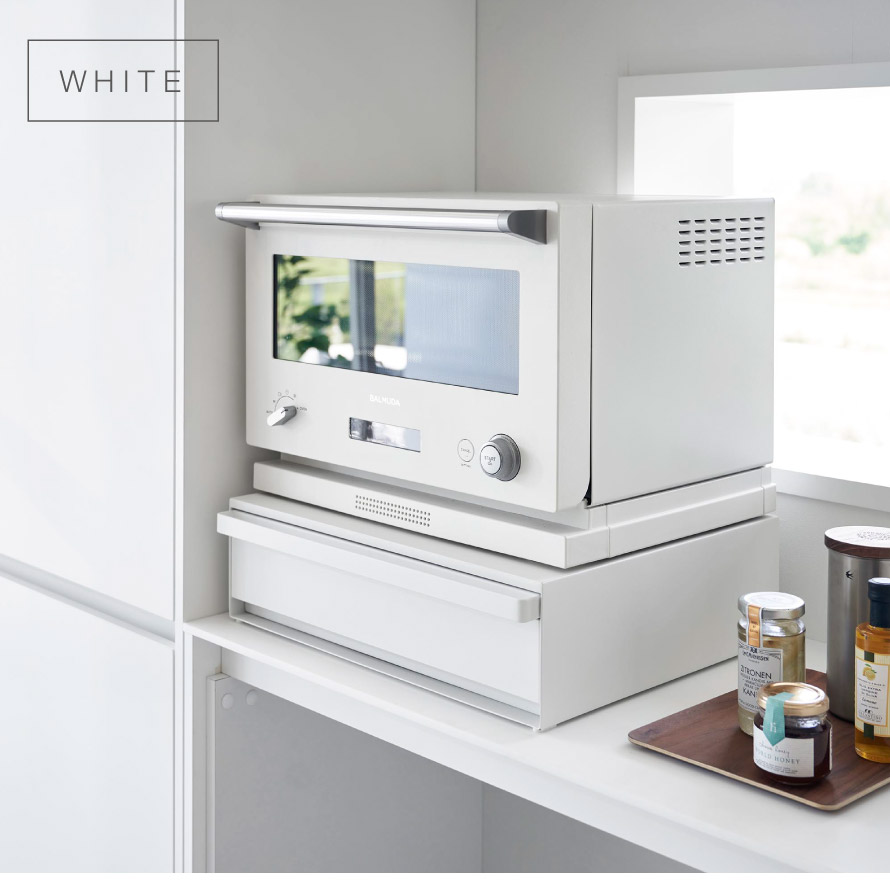 楽天市場】トースター下 ラック スライドテーブル タワー tower 山崎