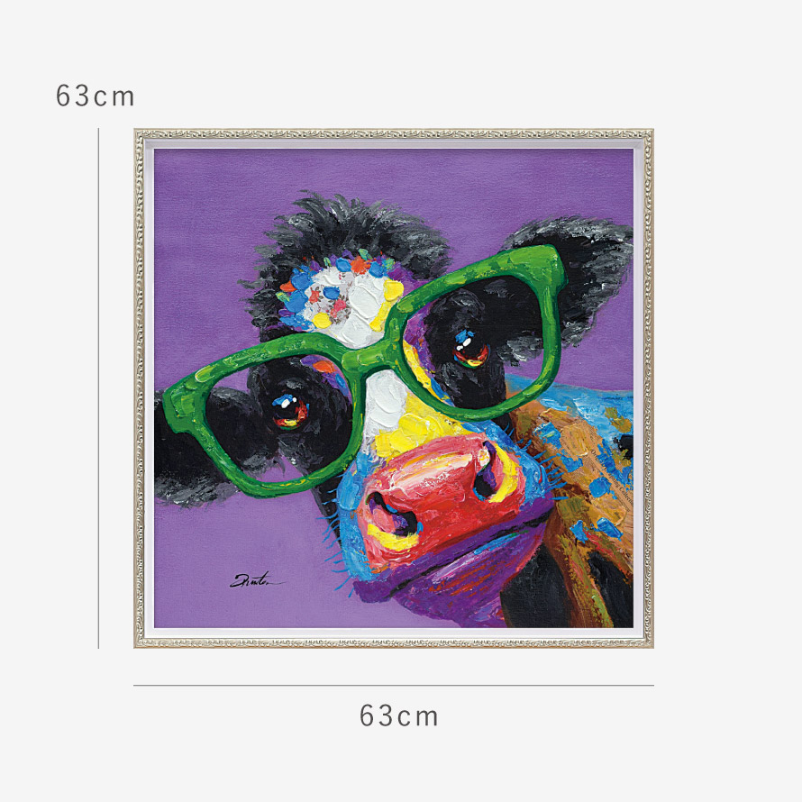 楽天市場】アートパネル 牛 アートフレーム 油絵 アート 絵 インテリア