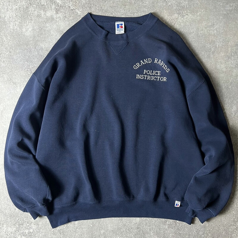 楽天市場】雰囲気系 90s USA製 RUSSELL 3段 企業 刺繍 スウェット