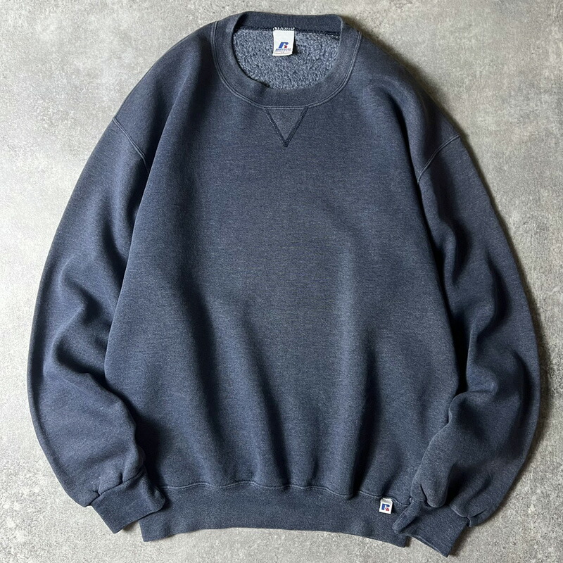 楽天市場】00s RUSSELL 無地 前V スウェット トレーナー L / 00年代