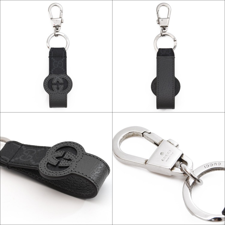 正規品 グッチ インターロッキング キー ホルダー リング 鍵【SY14170