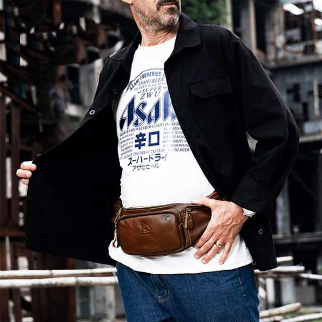 楽天市場】ウエストバッグ 本革 メンズ 2WAY 革 本革 レザー ボディ