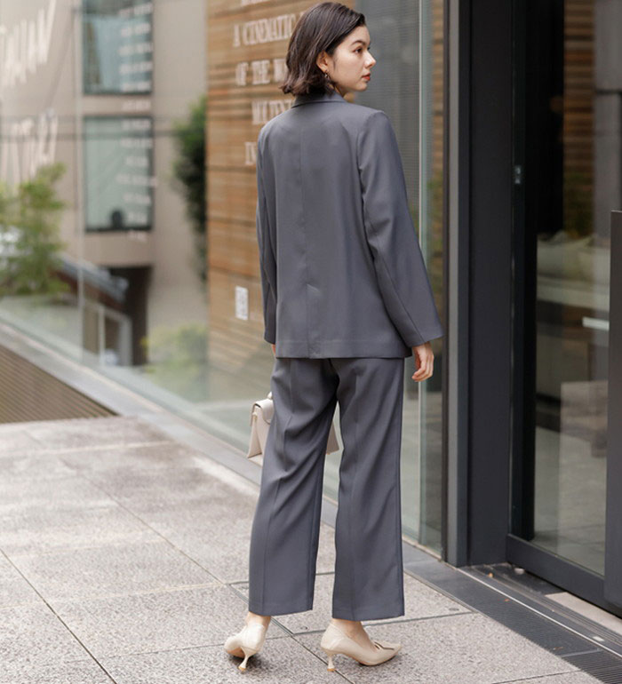 楽天市場】【2点セット】2ボタンボックスジャケットセットアップ