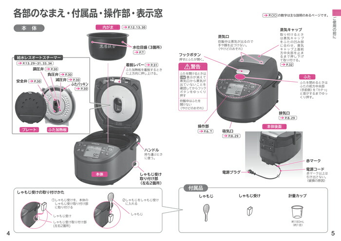 楽天市場】(LINEクーポン有)日立 RZ-AX10M-R 圧力スチームIH炊飯器 5.5