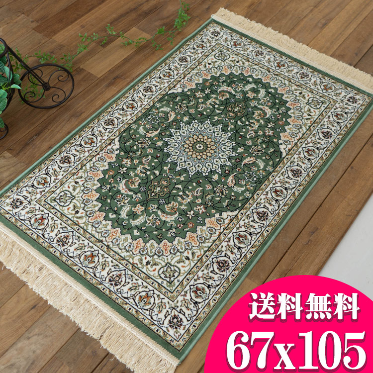 楽天市場】玄関マット 67×105cm 室内 高級 感ある雰囲気 シルク の
