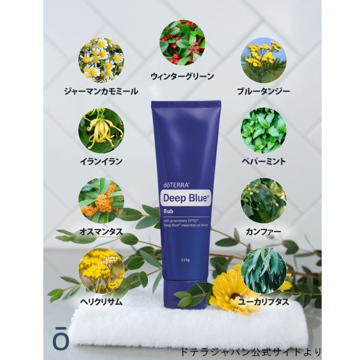 楽天市場】ドテラ ディープブルーラブ クリーム 3本セット 送料無料