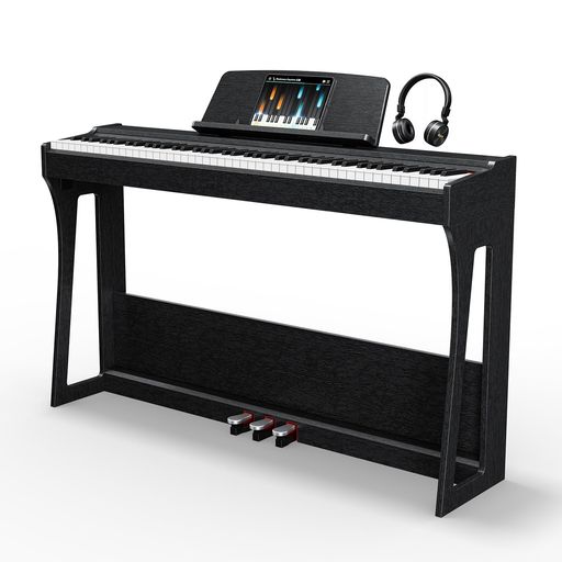 楽天市場】Rhymo電子ピアノ88鍵アップライト型木製スタンド一体型|本格