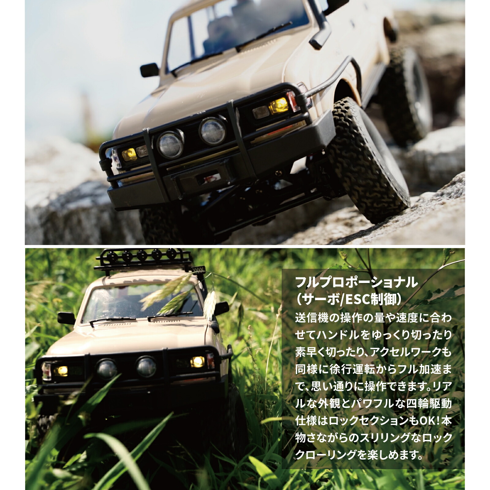 楽天市場】WPL JAPAN アウトドアラジコン C54-1 RTR（コヨーテ）1/16