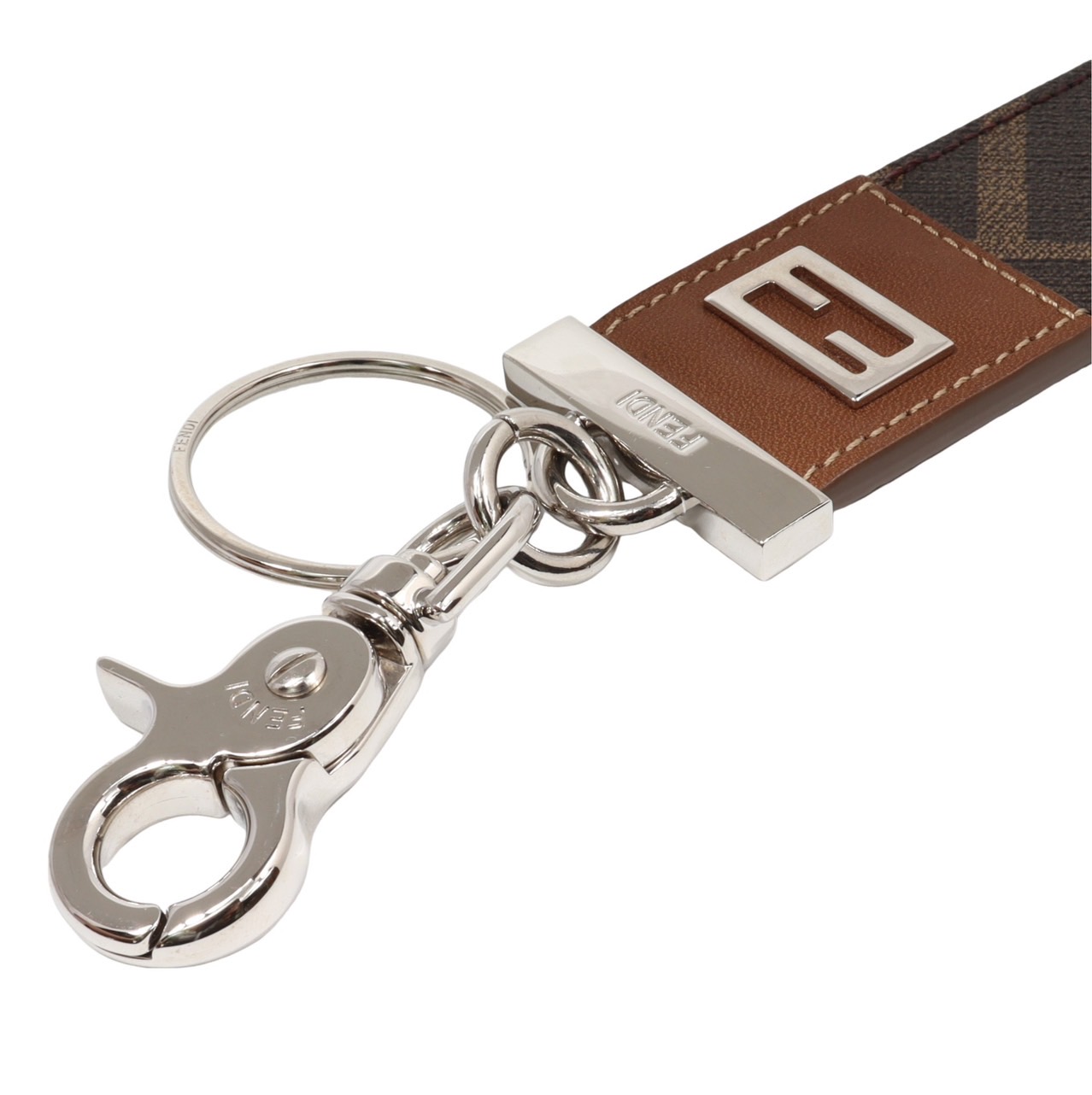 楽天市場】FENDI フェンディ ズッカ レザー FFモチーフ キーリング