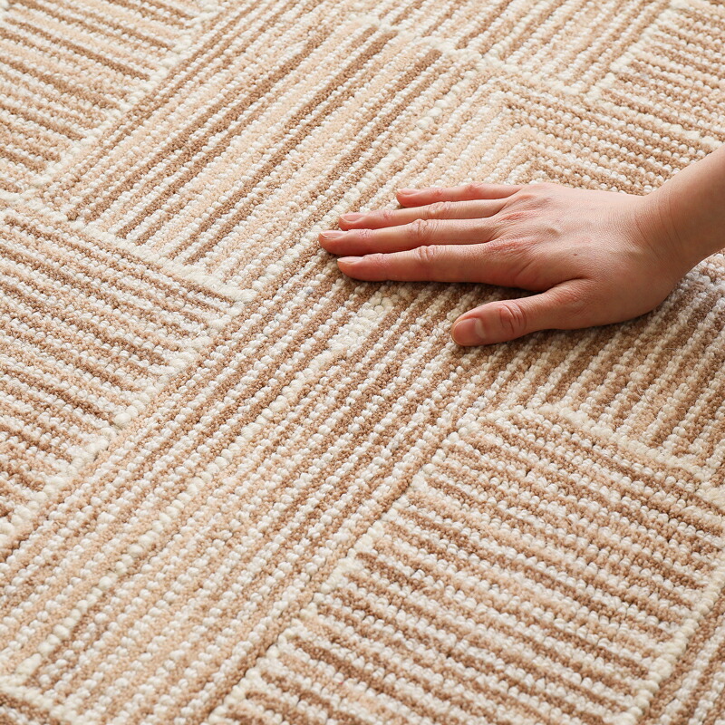 楽天市場】ラグマット ラグ TERRE Bタイプ 120×180 ウール ジュート