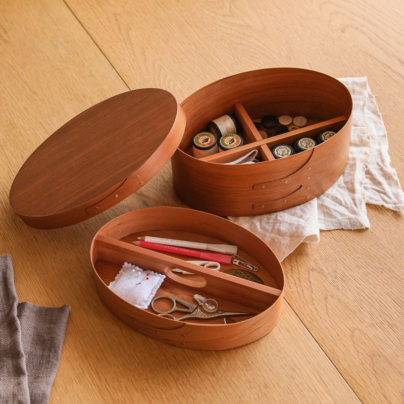 楽天市場】シェーカー ソーイングボックス 裁縫箱 オーバル 楕円 収納