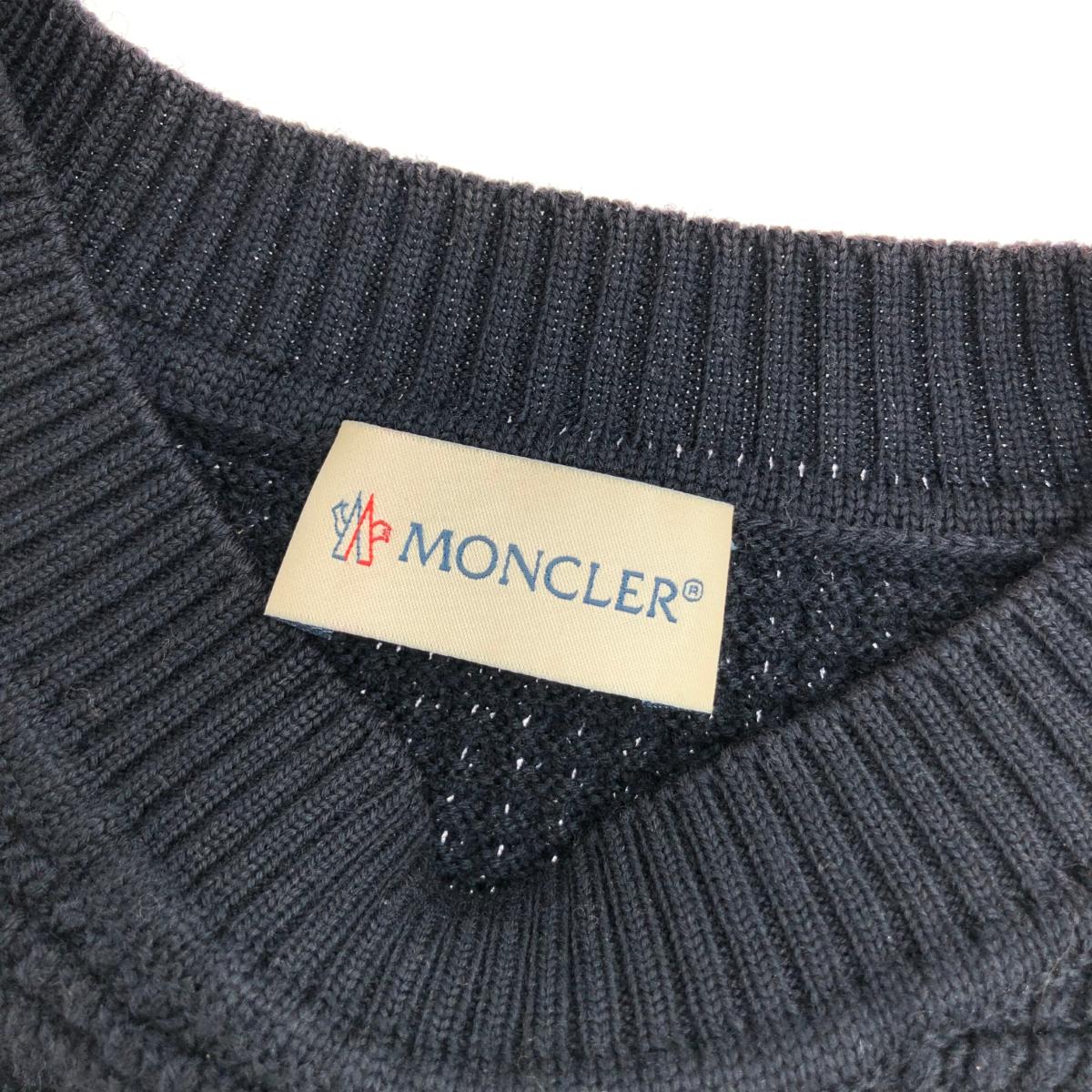 楽天市場】MONCLER モンクレール ワッフル ニット サイズ:M ネイビー