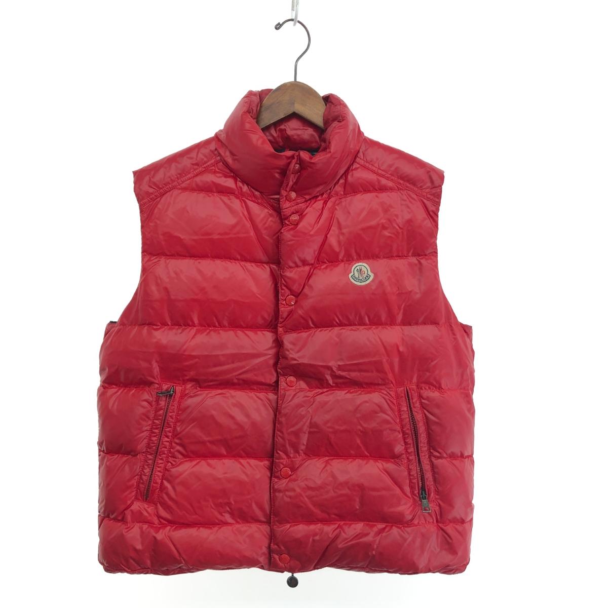 楽天市場】MONCLER モンクレール ダウンベスト サイズ:5 レッド メンズ