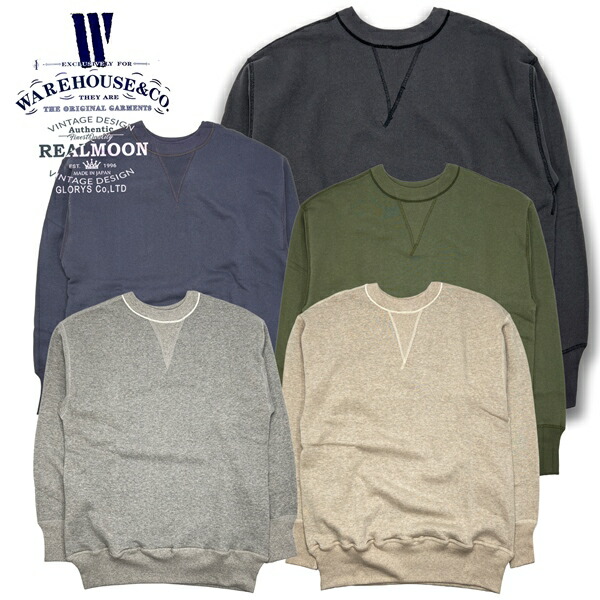 楽天市場】WAREHOUSE スウェットシャツ No.WHC-401-C4 セットイン無地